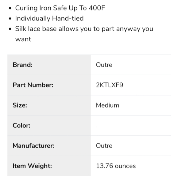 OUTRE LACE FRONT SWISS WIG "ILIANA" - Picture 9 of 10